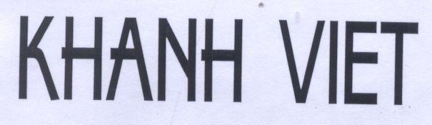 Mẫu nhãn hiệu KHANH VIET