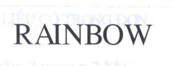 Mẫu nhãn hiệu RAINBOW