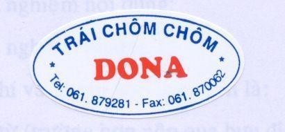 Mẫu nhãn hiệu TRAI CHOM CHOM DONA