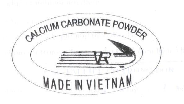 Mẫu nhãn hiệu CALCIUM CARBONATE POWDER VR MADE IN VIETNAM