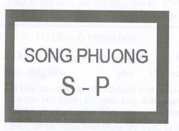 Mẫu nhãn hiệu SONG PHUONG S-P
