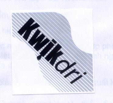 Mẫu nhãn hiệu KWIKDRI