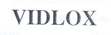 Mẫu nhãn hiệu VIDLOX