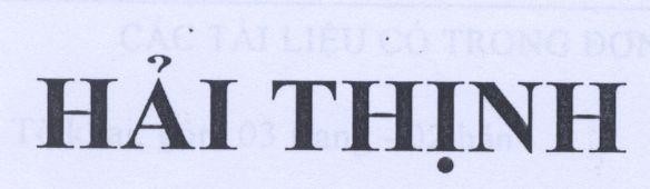 Mẫu nhãn hiệu Hải Thịnh