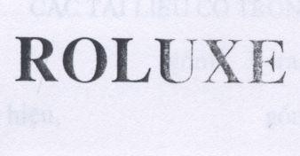 Mẫu nhãn hiệu ROLUXE