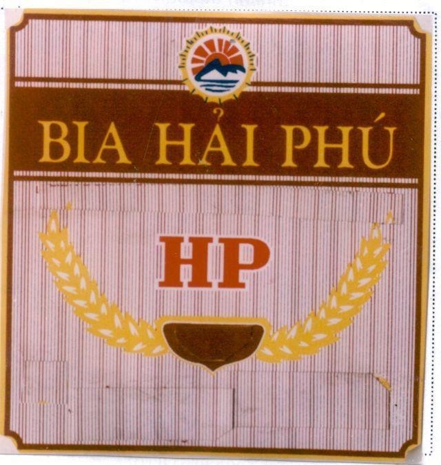 Mẫu nhãn hiệu Bia Hải Phú HP