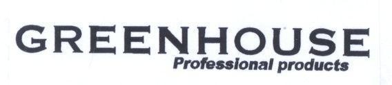 Mẫu nhãn hiệu GREENHOUSE PROFESSIONAL PRODUCTS