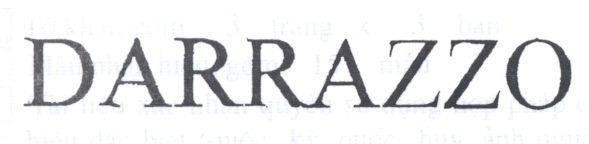 Mẫu nhãn hiệu DARRAZZO