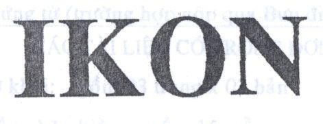 Mẫu nhãn hiệu IKON