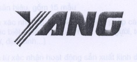 Mẫu nhãn hiệu YANG