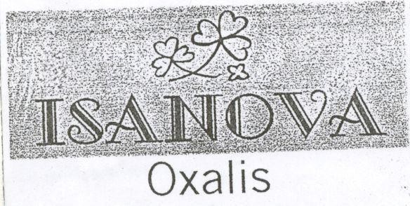Mẫu nhãn hiệu ISANOVA OXALIS