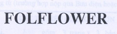 Mẫu nhãn hiệu FOLFLOWER