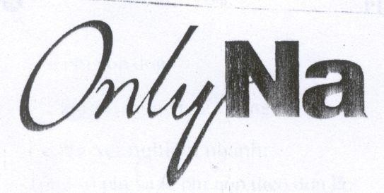Mẫu nhãn hiệu ONLYNA