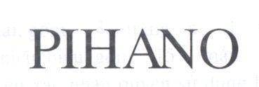 Mẫu nhãn hiệu PIHANO