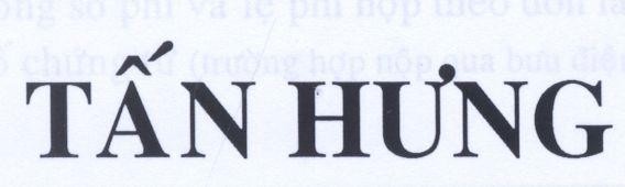 Mẫu nhãn hiệu Tấn Hưng