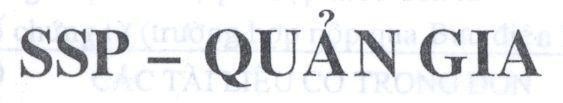 Mẫu nhãn hiệu SSP - Quản gia