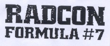 Mẫu nhãn hiệu RADCON FORMULA#7