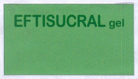 Mẫu nhãn hiệu EFTISUCRAL GEL