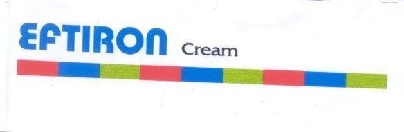 Mẫu nhãn hiệu EFTIRON CREAM