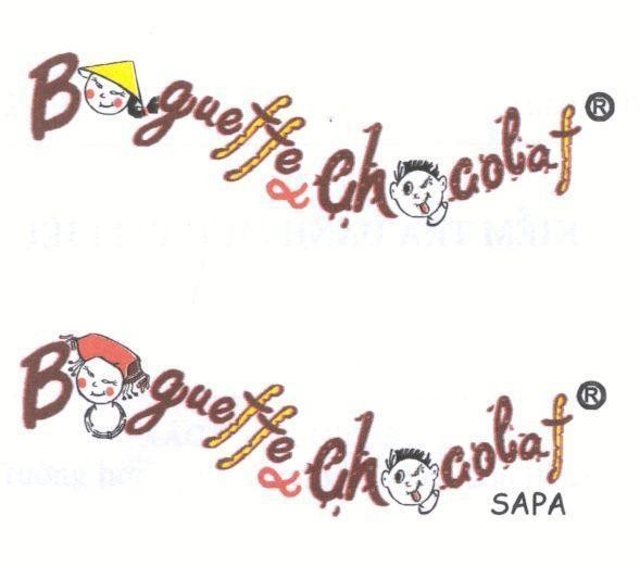 Mẫu nhãn hiệu BAGUETTE&CHOCOLAT BAGUEFF&CHOCOLAT SAPA