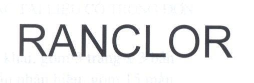 Mẫu nhãn hiệu RANCLOR