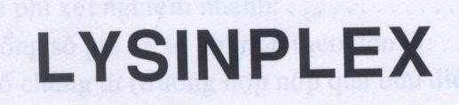 Mẫu nhãn hiệu LYSINPLEX