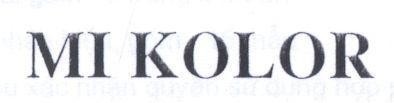 Mẫu nhãn hiệu MI KOLOR