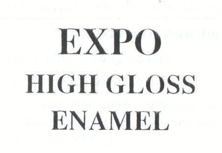 Mẫu nhãn hiệu EXPO HIGH GLOSS ENAMEL