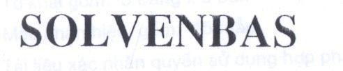 Mẫu nhãn hiệu SOLVENBAS