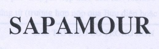 Mẫu nhãn hiệu SAPAMOUR