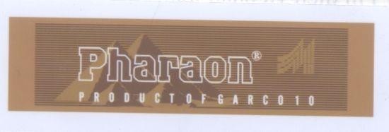 Mẫu nhãn hiệu PHARAON PRODUCT OF GARCO10 M10