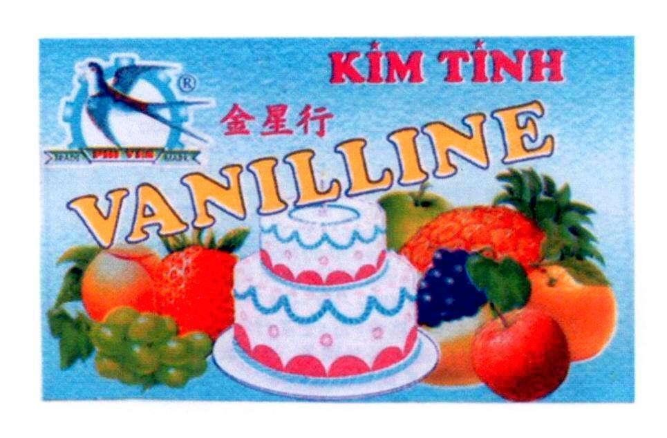 Mẫu nhãn hiệu KIM TINH VANILLINE PHI YEN CHIN SIN HANG KIM TINH HANG TRA