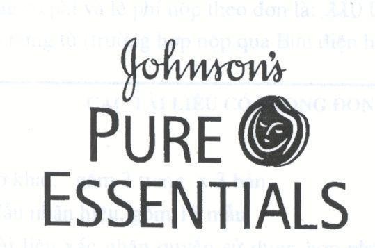 Mẫu nhãn hiệu JOHNSONS PURE ESSENTIALS