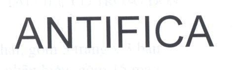 Mẫu nhãn hiệu ANTIFICA