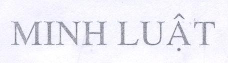 Mẫu nhãn hiệu Minh Luật