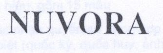 Mẫu nhãn hiệu NUVORA