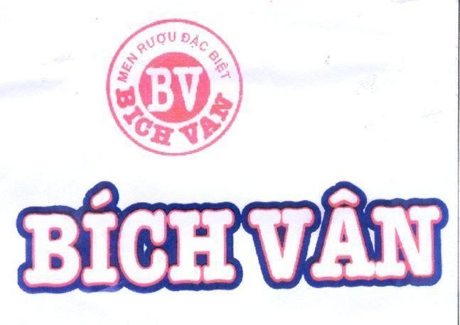 Mẫu nhãn hiệu MEN RựơU ĐặC BIệT BV BICH VAN
