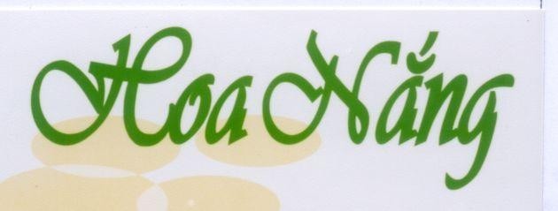 Mẫu nhãn hiệu HOA NắNG