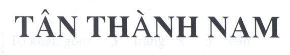 Mẫu nhãn hiệu TÂN THàNH NAM