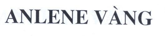 Mẫu nhãn hiệu ANLENE Vàng