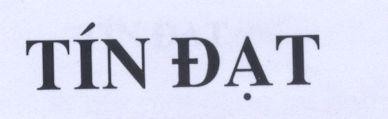 Mẫu nhãn hiệu TíN ĐạT