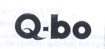 Mẫu nhãn hiệu Q-BO