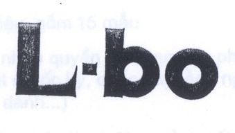 Mẫu nhãn hiệu L-BO