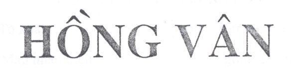 Mẫu nhãn hiệu HồNG VÂN