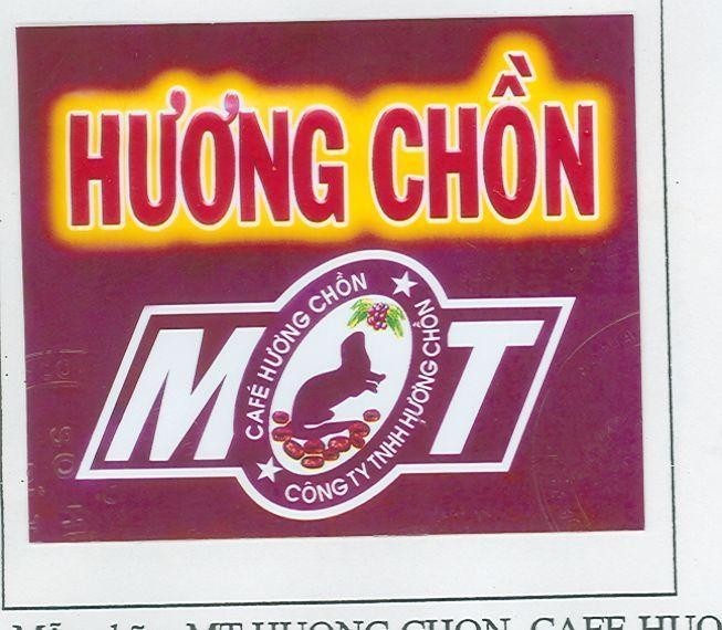 Mẫu nhãn hiệu MT HUONG CHON, CAFE HUONG CHON, CÔNG TY TNHH HUONG CHON