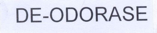 Mẫu nhãn hiệu DE-ODORASE