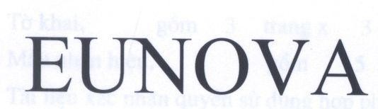 Mẫu nhãn hiệu EUNOVA