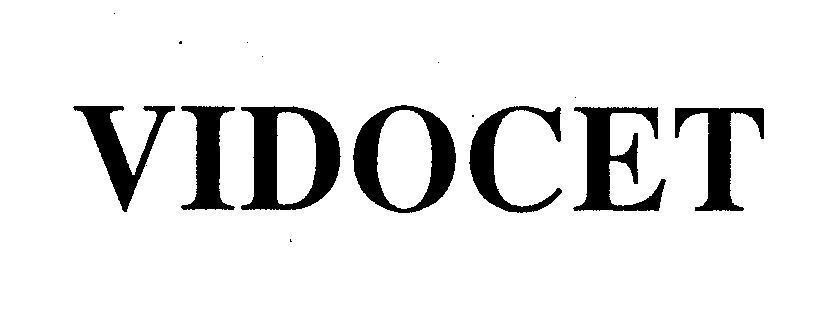 Mẫu nhãn hiệu VIDOCET