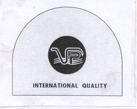 Mẫu nhãn hiệu VP INTERNATIONAL QUALITY
