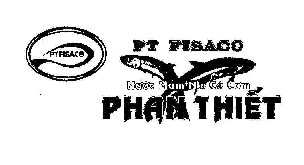Mẫu nhãn hiệu PT FISACO NƯớC MắM NHĩ Cá CƠM PHAN THIếT Hiệu con cá vàng
